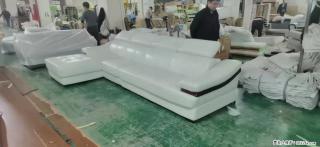 【大厂仿真皮沙发】实木框架，高回弹海绵45密度。全新包装，质量非常好，3.6米右贵妃 - 龙岩28生活网 ly.28life.com